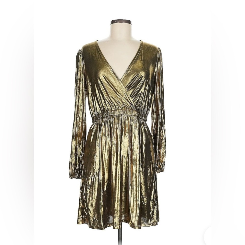 Michael Kors- Gold Metallic Dress